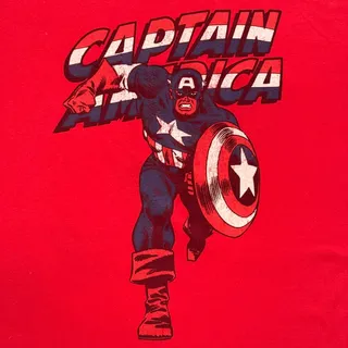 Photo of Vintage Captain America Marvel Comics Superhero T-Shirt - XL