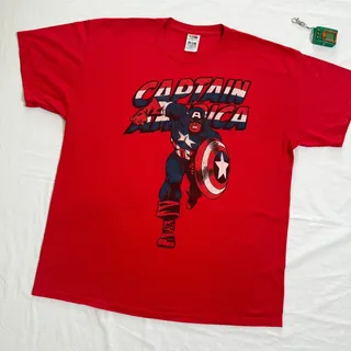 Photo of Vintage Captain America Marvel Comics Superhero T-Shirt - XL