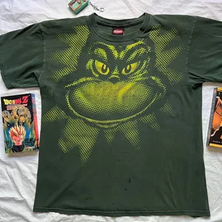 Photo of Vintage 2001 Dr. Seuss The Grinch T-Shirt - Green - L