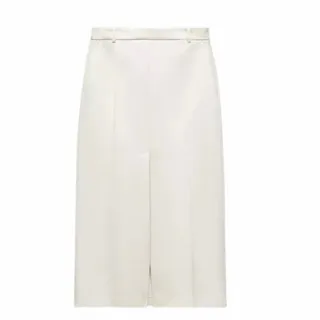 Photo of ZARA 2024 Z/W COLLECTION 0014/646 STRAIGHT SKIRT W/SLIT VANILLA SMALL 4 6