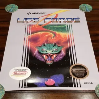 Photo of Poster - Life Force - NES (NEW) - Konami - Nintendo