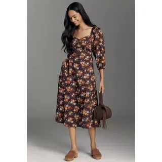 Photo of New Anthropologie Love The Label Carlotta Puff-Sleeve Midi Dress $425 LARGE