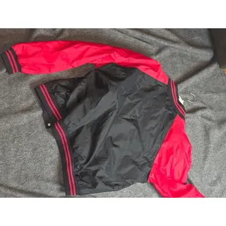 Photo of Vintage Russell Athletic Varsity Bomber Jacket XL Black Red Flannel Lined USA