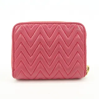 Photo of Miu Miu Logo Nappa Leather Coin Purse Pink