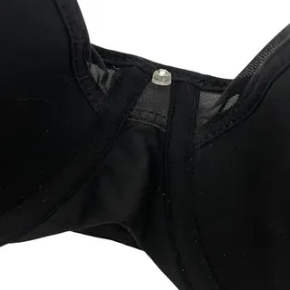 Photo of Bali Black Sheer Mesh Rhinestone Underwire Bra