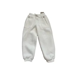 Photo of All in Motion Ivory Cream Faux Shearling Girls Jogger Pants 8 M