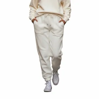 Photo of All in Motion Ivory Cream Faux Shearling Girls Jogger Pants 8 M