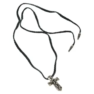 Photo of Chrome Hearts Small Balkan Cross W Boro Chip Necklace Ag925 Silver