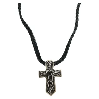 Photo of Chrome Hearts Small Balkan Cross W Boro Chip Necklace Ag925 Silver