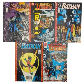 Photo of Batman New Titans 440-442 60 61 Lot 5 DC Comics 1989 1st Tim Drake Robin VF NM