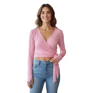 Photo of Joy Lap Women’s Long Sleeve Shirt Size XXL Color Pink