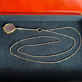 Photo of Antique Lorgnette Fold Out Spectacles Opera Glasses Silver