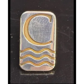 Photo of "C" TIFFANY & CO VINTAGE TIE TACK LAPEL STERLING SILVER .925 W BOX