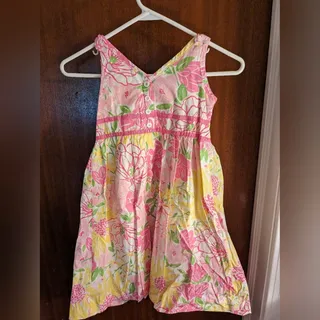 Photo of Vintage Lilly Pulitzer Girls Dress Floral 6X