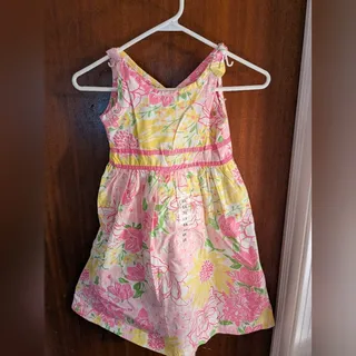 Photo of Vintage Lilly Pulitzer Girls Dress Floral 6X