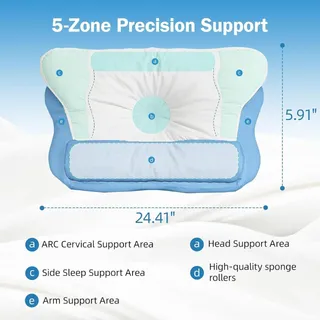 Photo of Bed Pillows for Sleeping Queen Size, with Two Pillowcases Soft & Fluffy Pillow w