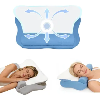 Photo of Bed Pillows for Sleeping Queen Size, with Two Pillowcases Soft & Fluffy Pillow w