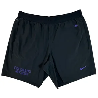 Photo of Nike Colorado Rockies Clint Hurdle Team Issued MLB Dri-FIT Shorts XXL