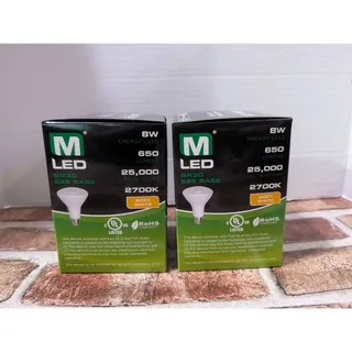 Photo of NEW Lot of 2 MaxLite 65W Flood Light Bulbs 8W LED Dimmable 2700K Soft White