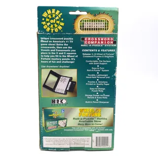 Photo of Vintage Wheel of Fortune Crossword Companion Roll-A-Puzzle Original Unused