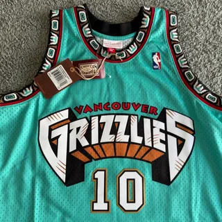 Photo of NWT Mitchell & Ness NBA Vancouver Grizzlies Mike Bibby 98-99 HWC Jersey Sz L