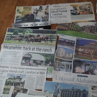Photo of Vintage Alabama Hotels Travel Ephemera Collection - Newspaper Clippings & Ads