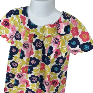 Photo of Girls 5T Cherokee Bright Spring Rainbow Floral Pleated Long Sundress Dress