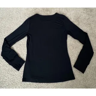 Photo of Free Country Womens Small Black Long Sleeve Stretch Performance Tee Shirt S
