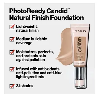 Photo of Revlon PhotoReady Candid Natural Finish Anti-Pollution Foundation #500 Almond