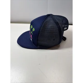 Photo of Vintage Florida Palm Tree Ocean Blue Meshback Snapback Trucker Cap Hat Pik-one