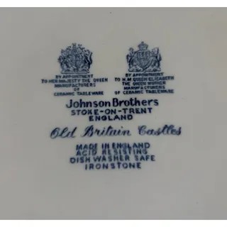 Photo of Old Britain Castle Blue by Johnson Brothers by Appointment of Her Majesty