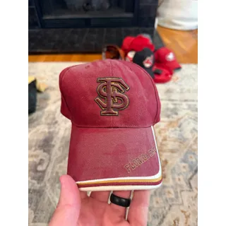 Photo of Vintage Florida State Seminoles FSU Adjustable Strapback Hat Garnet Twins Enterprise