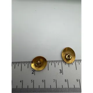 Photo of Unicorn Cloisonne oval studs Earrings 1980s Retro Vintage