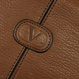 Photo of Valentino Leather Rockstud Briefcase Brown