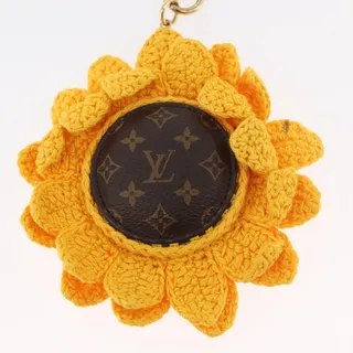 Photo of Louis Vuitton Monogram Bag Charm Sun Flower Crochet Brown