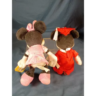 Photo of Disney Minnie Mouse Plush Lot of 2 Graduation Clubhouse Just Play 2015