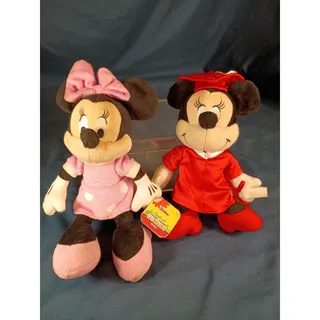 Photo of Disney Minnie Mouse Plush Lot of 2 Graduation Clubhouse Just Play 2015