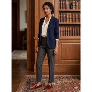 Photo of The Silas Velvet square toe loafer