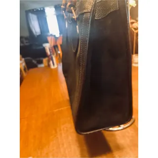 Photo of Authentic Vintage Gucci Diana Bamboo Tote Bag Black Suede Leather
