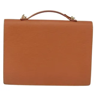 Photo of Louis Vuitton Epi Porte Documents Bandouliere Brown Briefcase