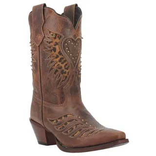 Photo of Laredo Stella Women's Pull on boots Tan Leather Size 8.5 M
