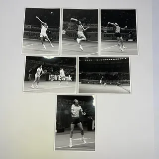 Photo of 1978 Jimmy Connors Stan Smith WCT Tennis Original Press Photos Lot 6 Rotterdam