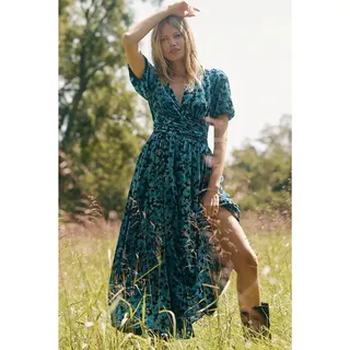 Photo of NWT Anthropologie The Katerina Button-Front Dress Velvet Edition $228 Sz M Blue