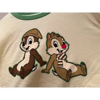 Photo of NWT Disney Park Chip n Dale Winter Christmas Fall Cream Brown Long Sleeve M L XL