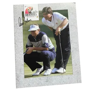Photo of Arnold Palmer AUTOGRAPHED Golf Program Shark Shootout Sherwood Country Club 1991