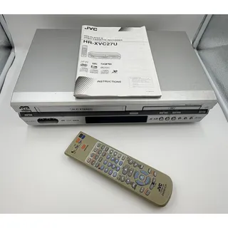 Photo of JVC HR-XVC27U DVD VCR Combo VHS Player Recorder Remote Manual Tested