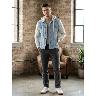 Photo of Brooklyn Cloth light wash denim trucker jacket
