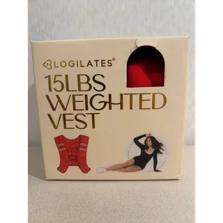 Photo of Blogilates 15lbs Weighted Body Vest Red Fitness Training Strength Workout New