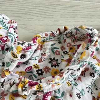 Photo of Wonder Nation Toddler Girl's Floral Cream Dress Size 3T