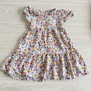 Photo of Wonder Nation Toddler Girl's Floral Cream Dress Size 3T